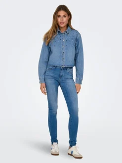 ONLBLUSH Middels høy midje Skinny Fit Jeans
