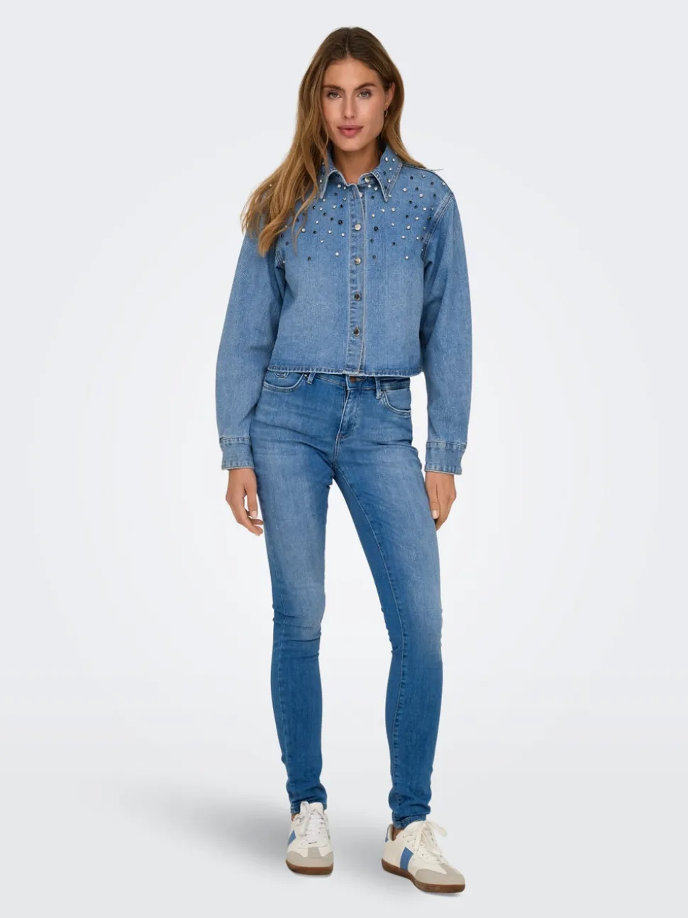 ONLBLUSH Middels høy midje Skinny Fit Jeans