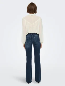 ONLBLUSH Middels høy midje Flared Fit Jeans