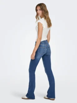 ONLBLUSH Middels høy midje Flared Fit Jeans