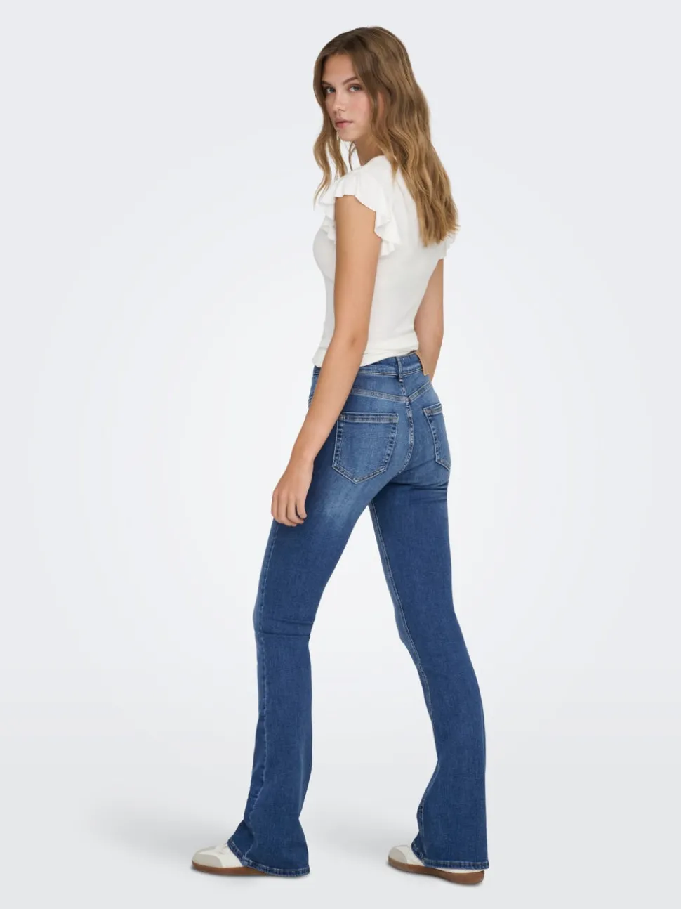 ONLBLUSH Middels høy midje Flared Fit Jeans