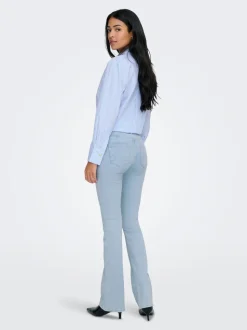 ONLBLUSH Middels høy midje Flared Fit Jeans