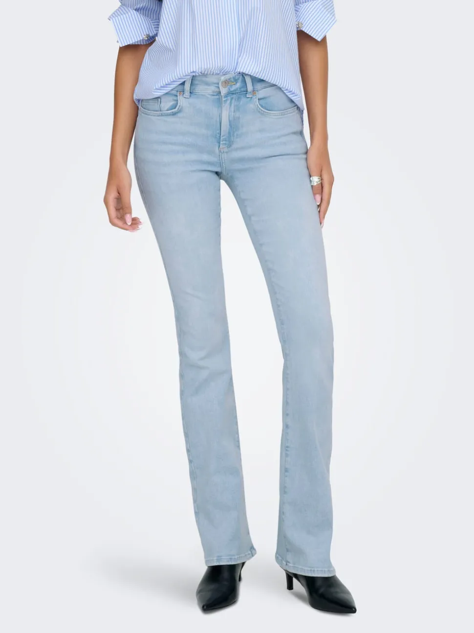 ONLBLUSH Middels høy midje Flared Fit Jeans
