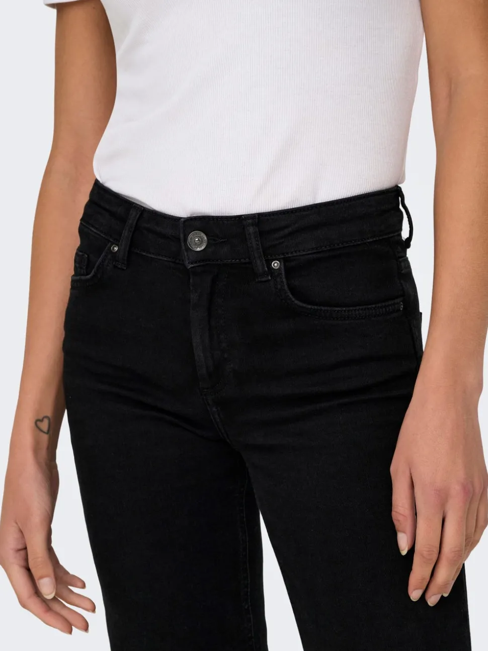 ONLBLUSH Middels høy midje Straight Fit Jeans