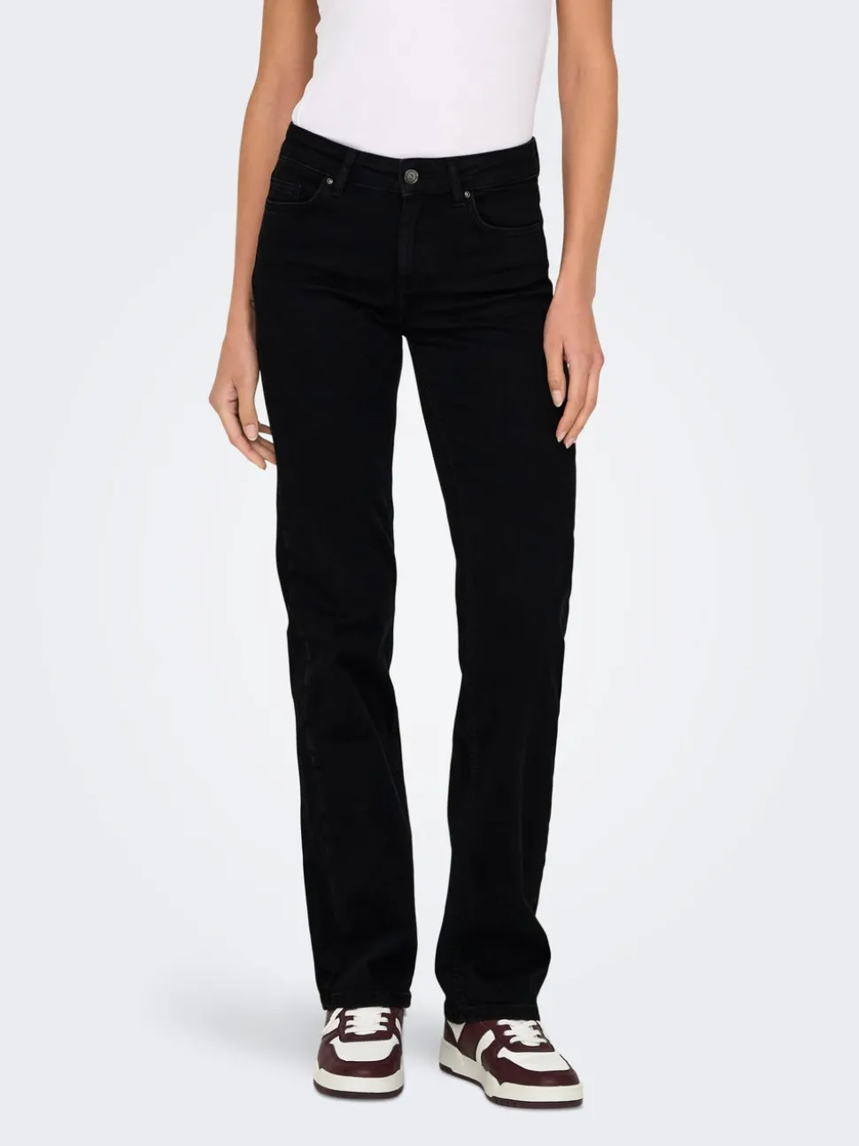 ONLBLUSH Middels høy midje Straight Fit Jeans