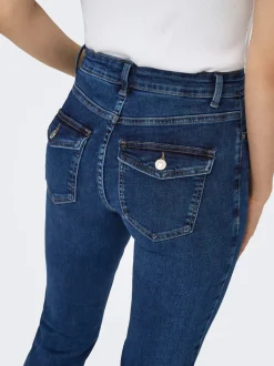 ONLBLUSH Middels høy midje Flared Fit Jeans