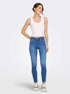 ONLBLUSH Middels høy midje Skinny Fit Ankellengde Jeans