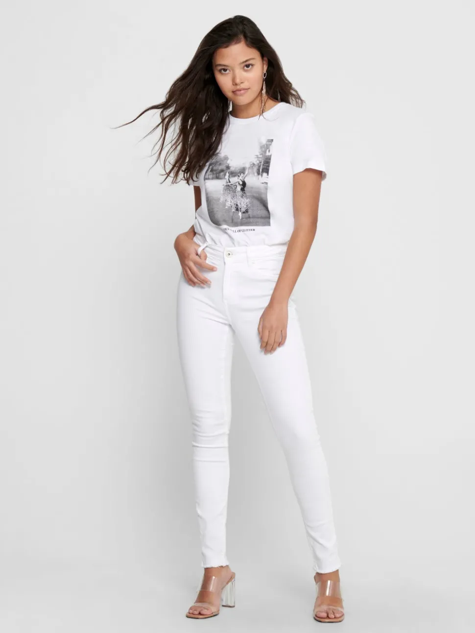 ONLBLUSH Middels høy midje Skinny Fit Ankellengde Jeans