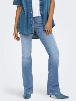 ONLBLUSH Middels høy midje Flared Fit Jeans
