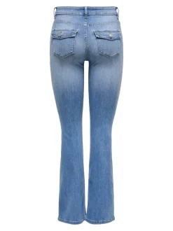 ONLBLUSH Middels høy midje Flared Fit Jeans