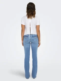 ONLBLUSH Middels høy midje Flared Fit Jeans