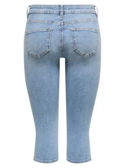 ONLBLUSH Middels høy midje Skinny Fit capri Denimshorts