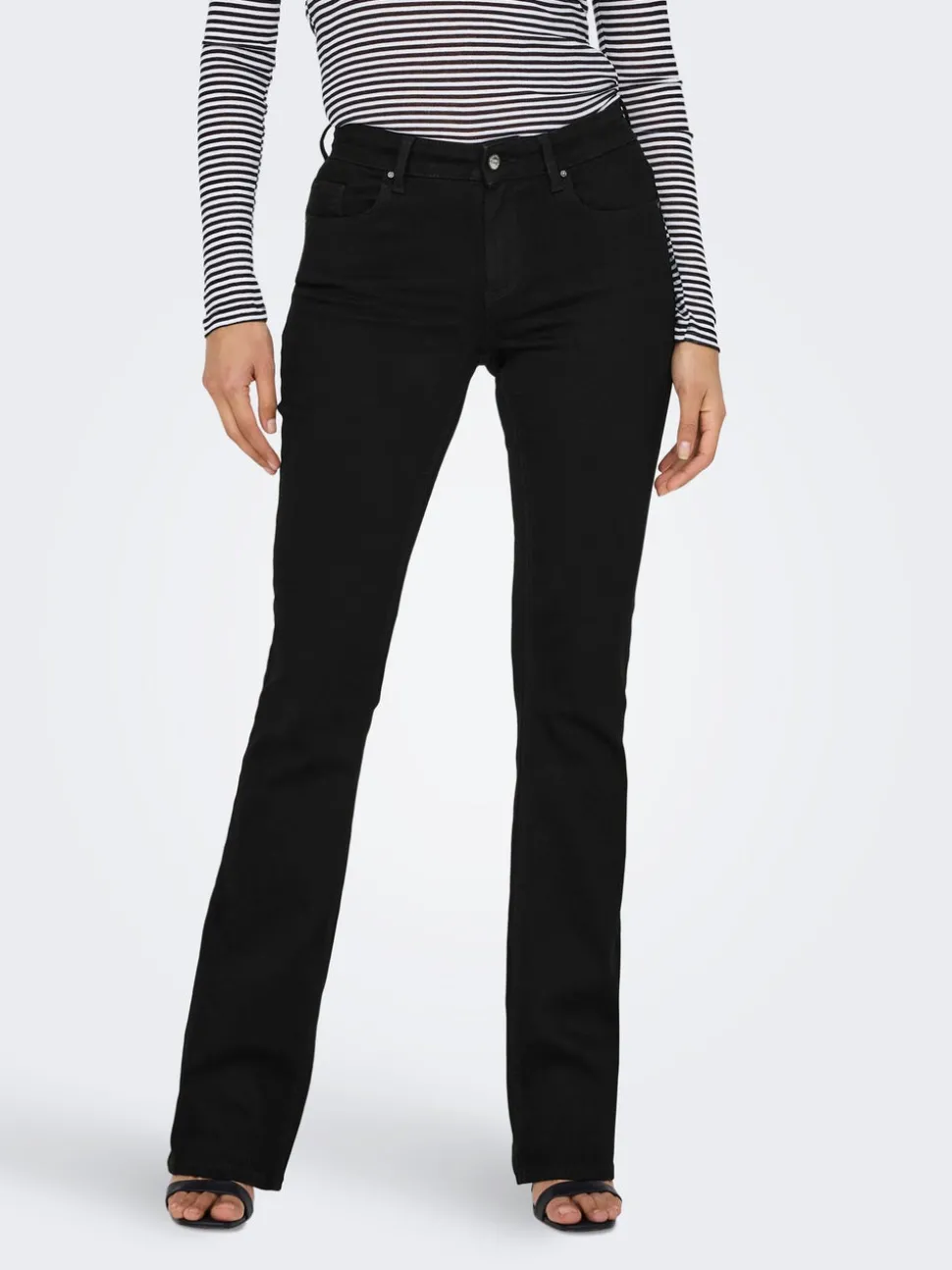ONLBLUSH Middels høy midje Flared Fit Jeans