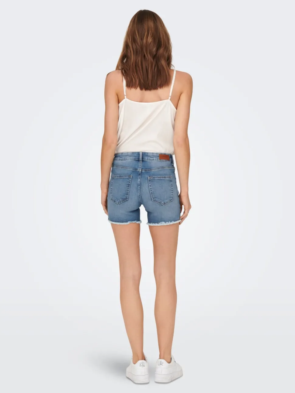ONLBLUSH Middels høy midje Regular Fit Denimshorts