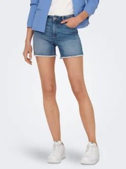 ONLBLUSH Middels høy midje Regular Fit Denimshorts