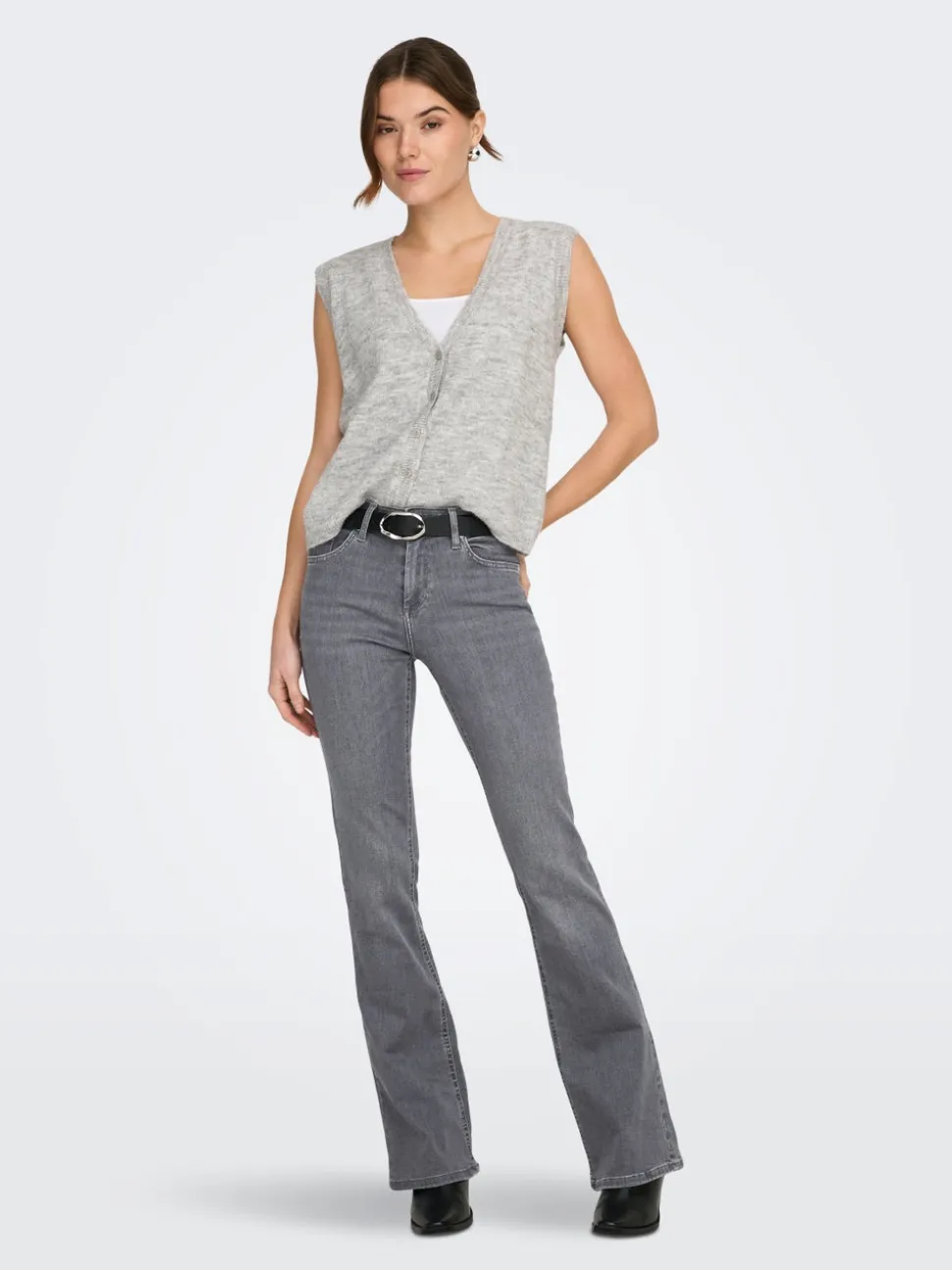 ONLBLUSH Middels høy midje Flared Fit Jeans