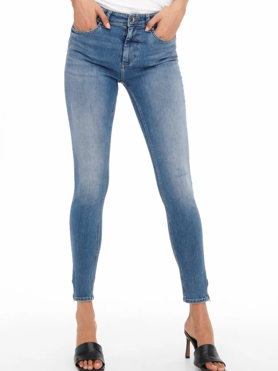 ONLBLUSH Middels høy midje Skinny Fit Ankellengde Jeans