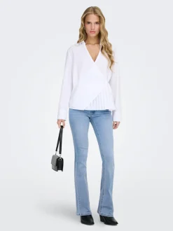 ONLBLUSH Middels høy midje Flared Fit Jeans