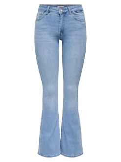 ONLBLUSH Middels høy midje Flared Fit Jeans