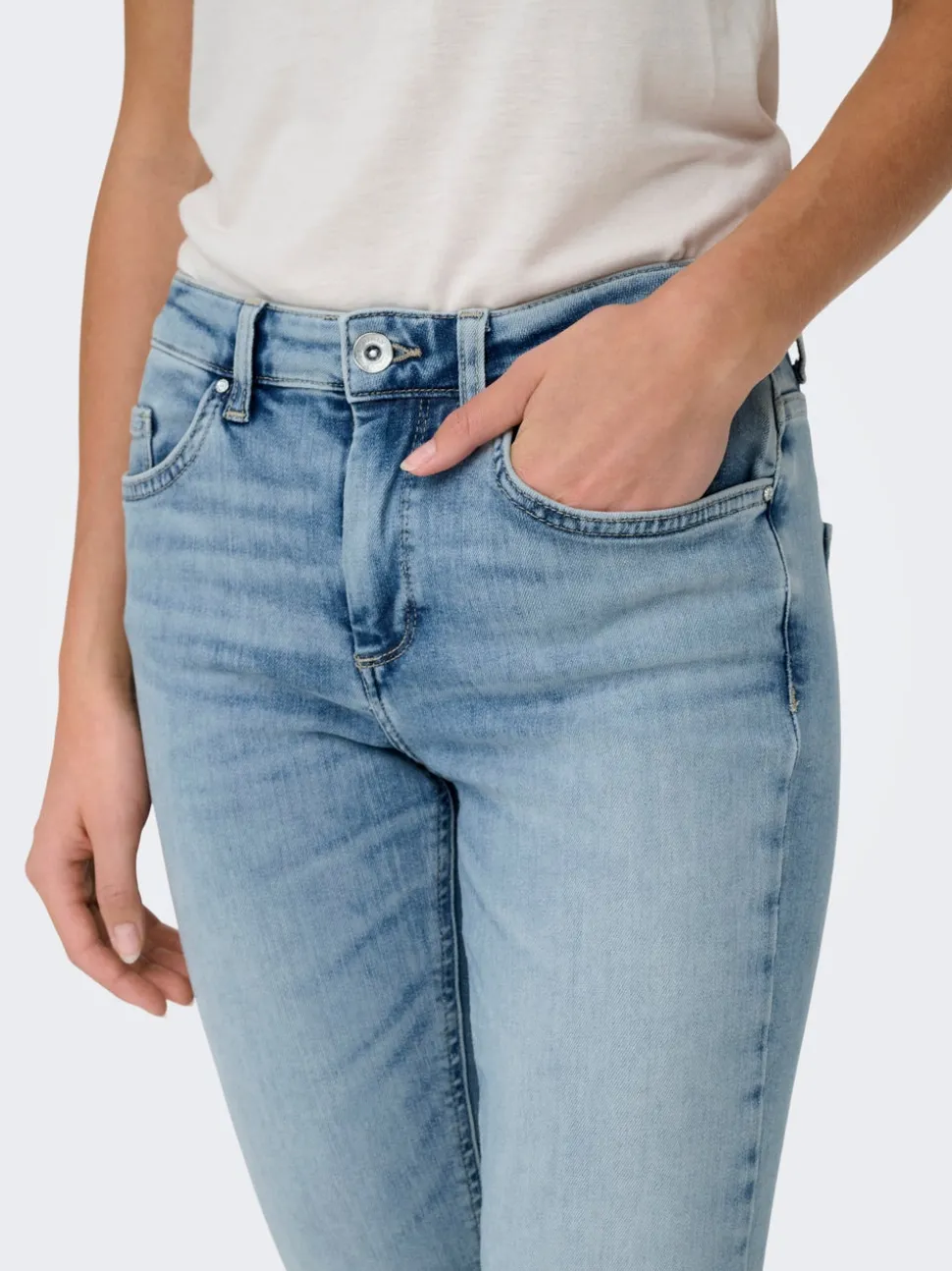 ONLBLUSH Middels høy midje Skinny Fit Ankellengde Jeans