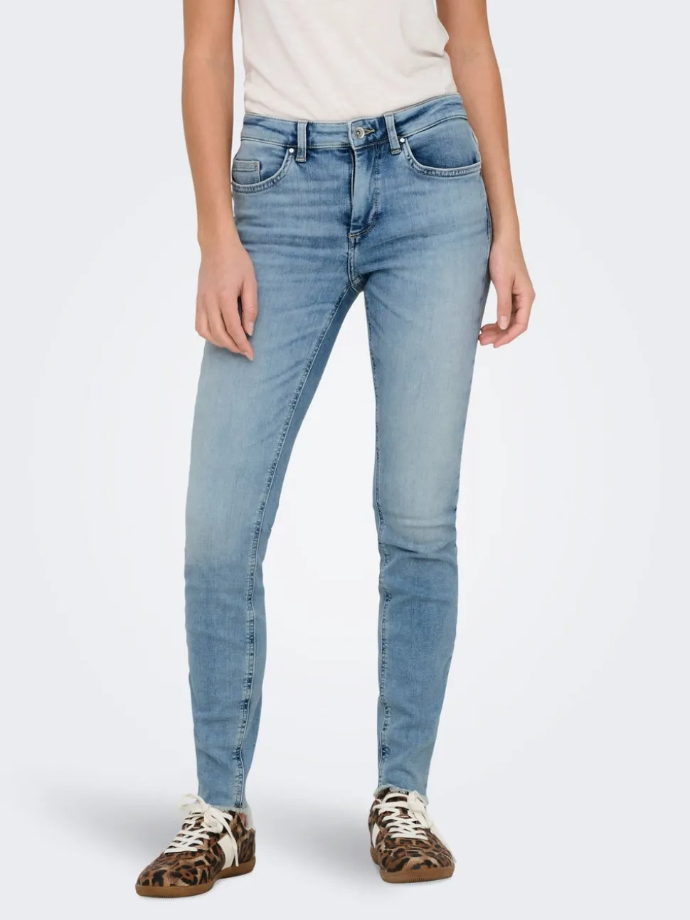 ONLBLUSH Middels høy midje Skinny Fit Ankellengde Jeans