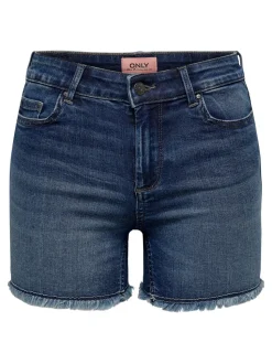 ONLBLUSH Middels høy midje Regular Fit Denimshorts
