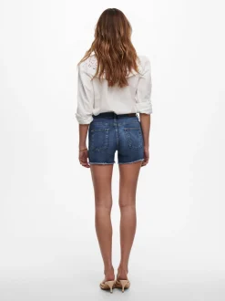 ONLBLUSH Middels høy midje Regular Fit Denimshorts