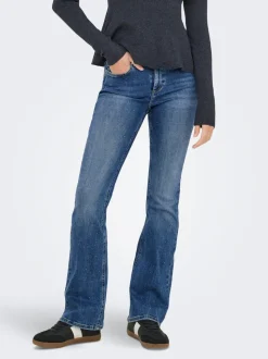 ONLBLUSH Middels høy midje Flared Fit Jeans