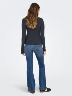 ONLBLUSH Middels høy midje Flared Fit Jeans