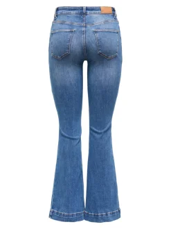 ONLBLUSH Middels høy midje Retro Flared Fit Jeans