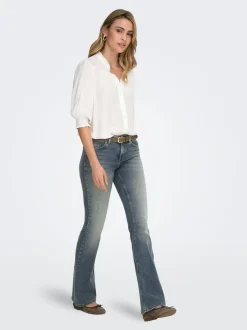 ONLBLUSH Middels høy midje Flared Fit Jeans