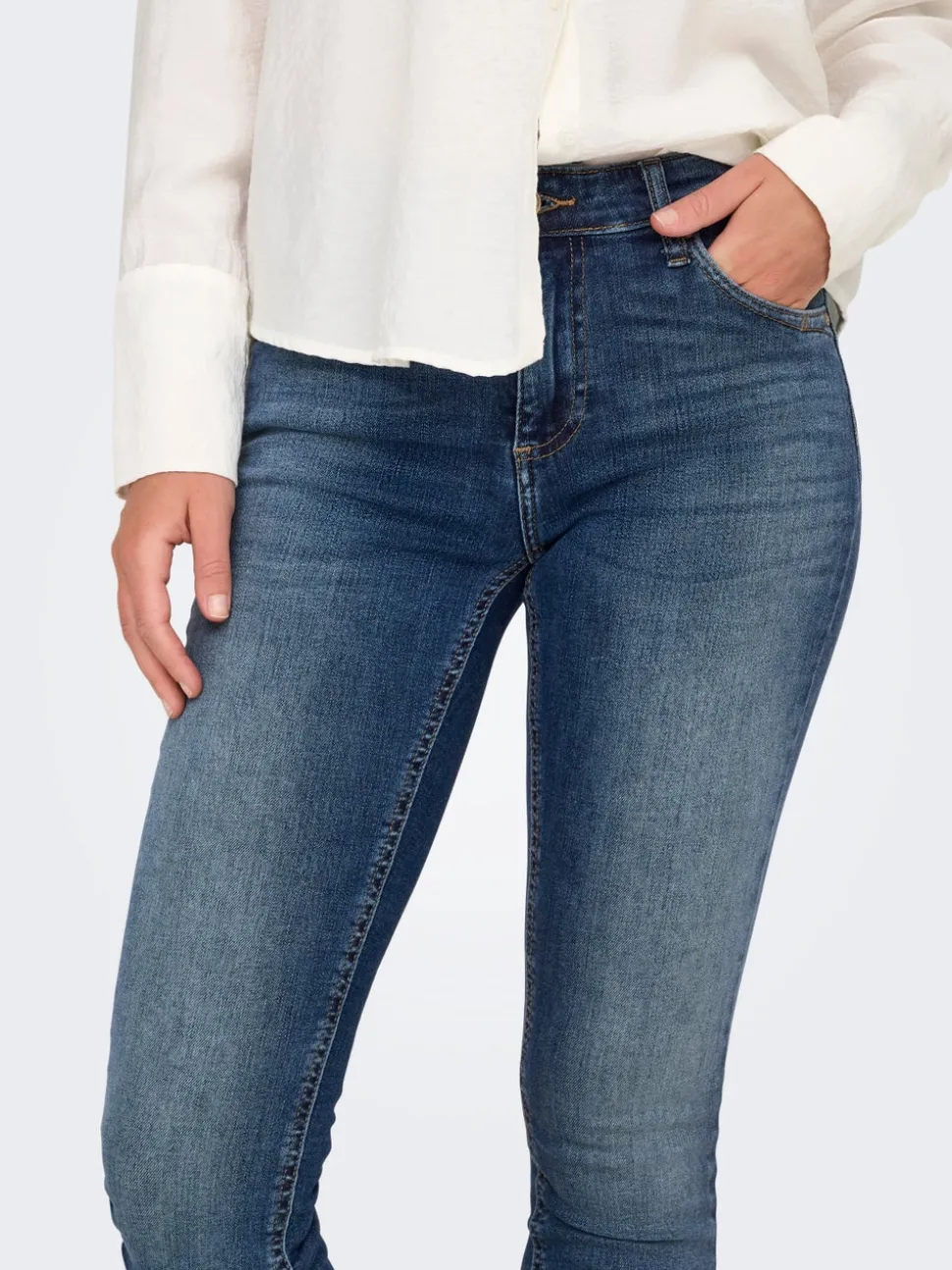 ONLBLUSH Middels høy midje Skinny Fit Jeans