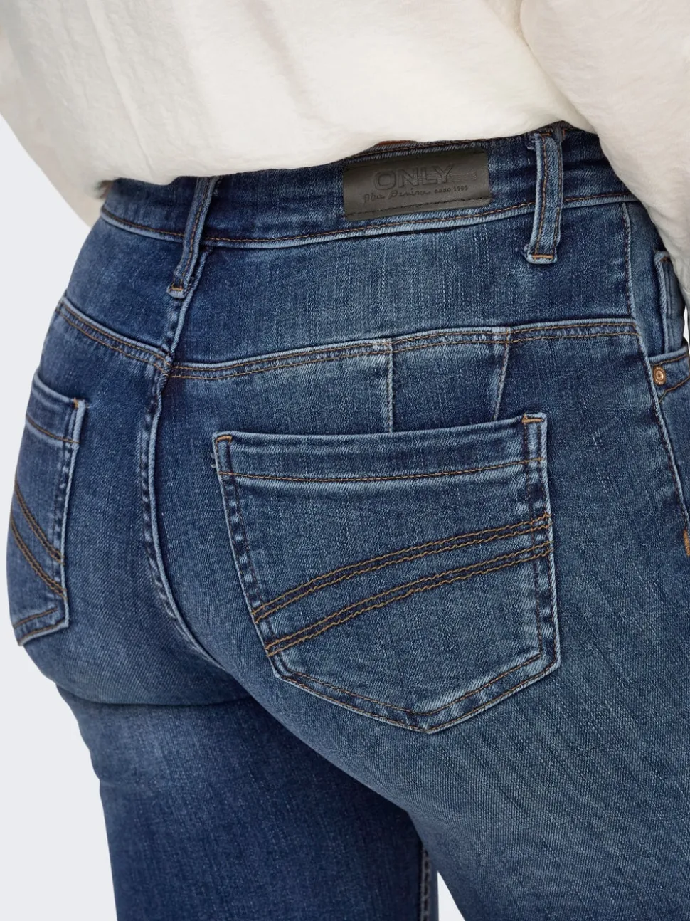 ONLBLUSH Middels høy midje Skinny Fit Jeans