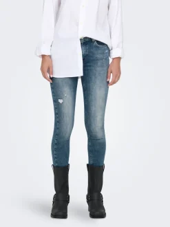 ONLBLUSH Middels høy midje Skinny Fit Ankellengde Jeans