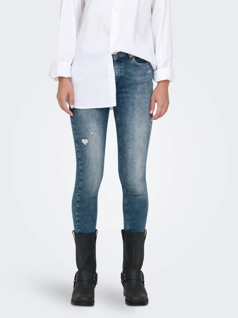 ONLBLUSH Middels høy midje Skinny Fit Ankellengde Jeans