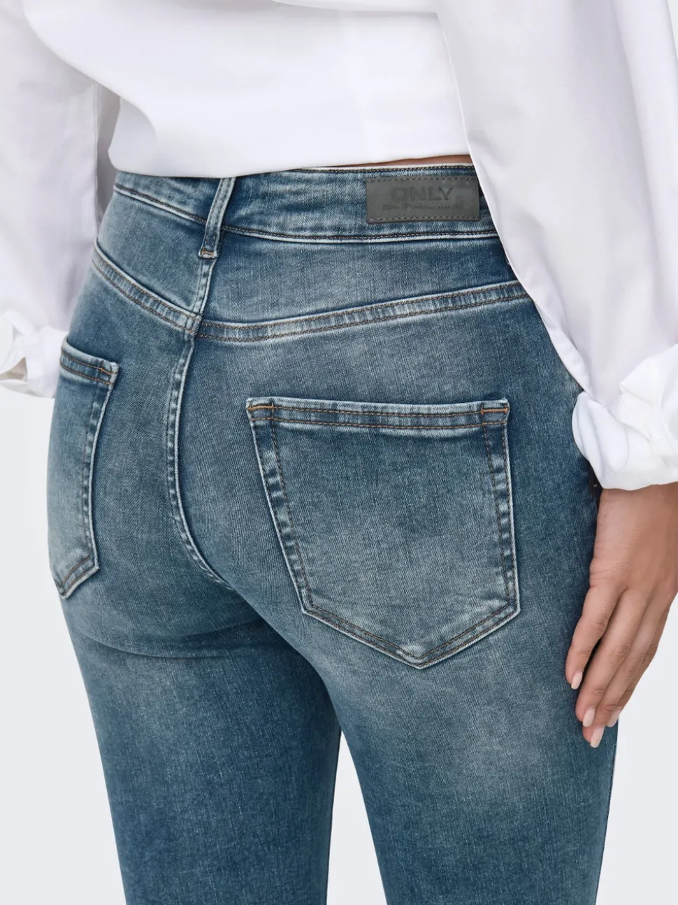 ONLBLUSH Middels høy midje Skinny Fit Ankellengde Jeans