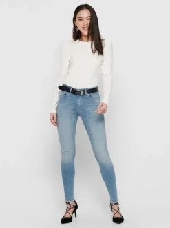 ONLBLUSH Middels høyt snitt Skinny Fit Ankellengde Jeans