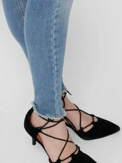 ONLBLUSH Middels høyt snitt Skinny Fit Ankellengde Jeans