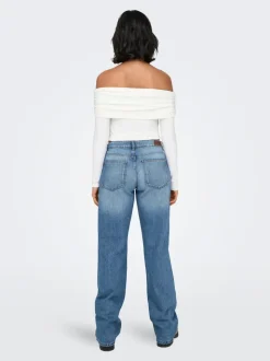 ONLBRITNEY Lav midje Straight Fit Jeans