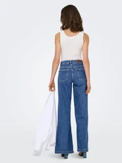 ONLCALIFORNIA Middels høy midje Wide Leg Fit Jeans