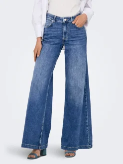 ONLCALIFORNIA Middels høy midje Wide Leg Fit Jeans