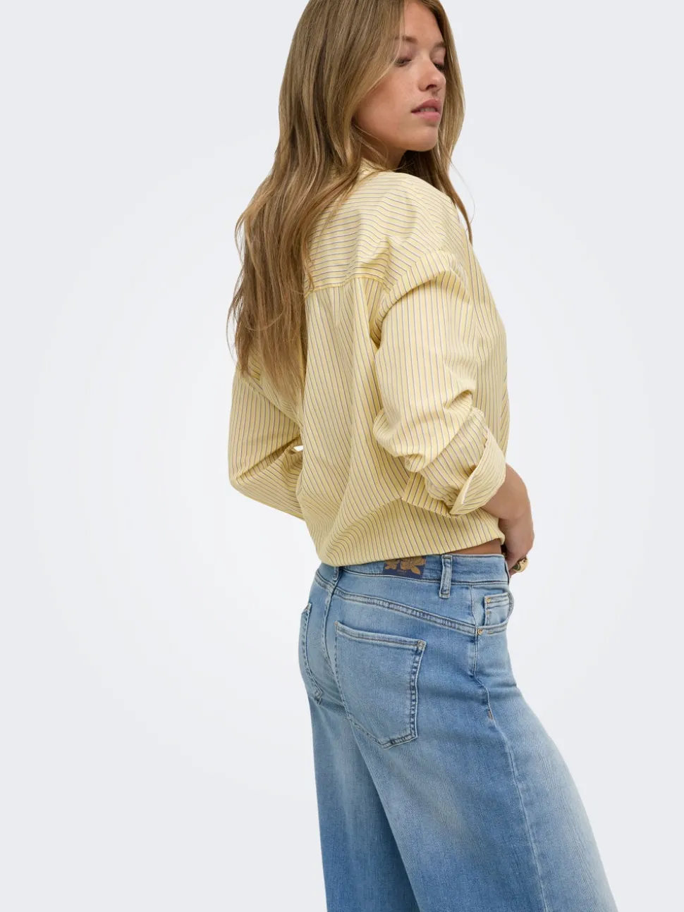 ONLCALIFORNIA Middels høy midje Wide Leg Fit Jeans