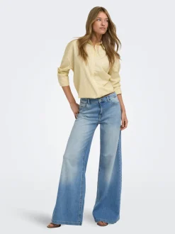 ONLCALIFORNIA Middels høy midje Wide Leg Fit Jeans