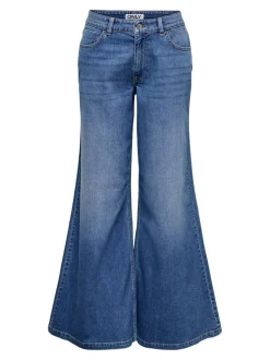 ONLCALIFORNIA Middels høy midje Wide Leg Fit Jeans