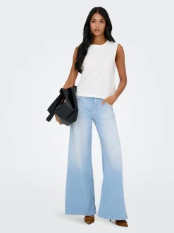 ONLCALIFORNIA Middels høy midje Flared Fit Jeans