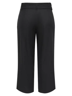 ONLCARO Cropped Fit Lin Bukser med vide ben
