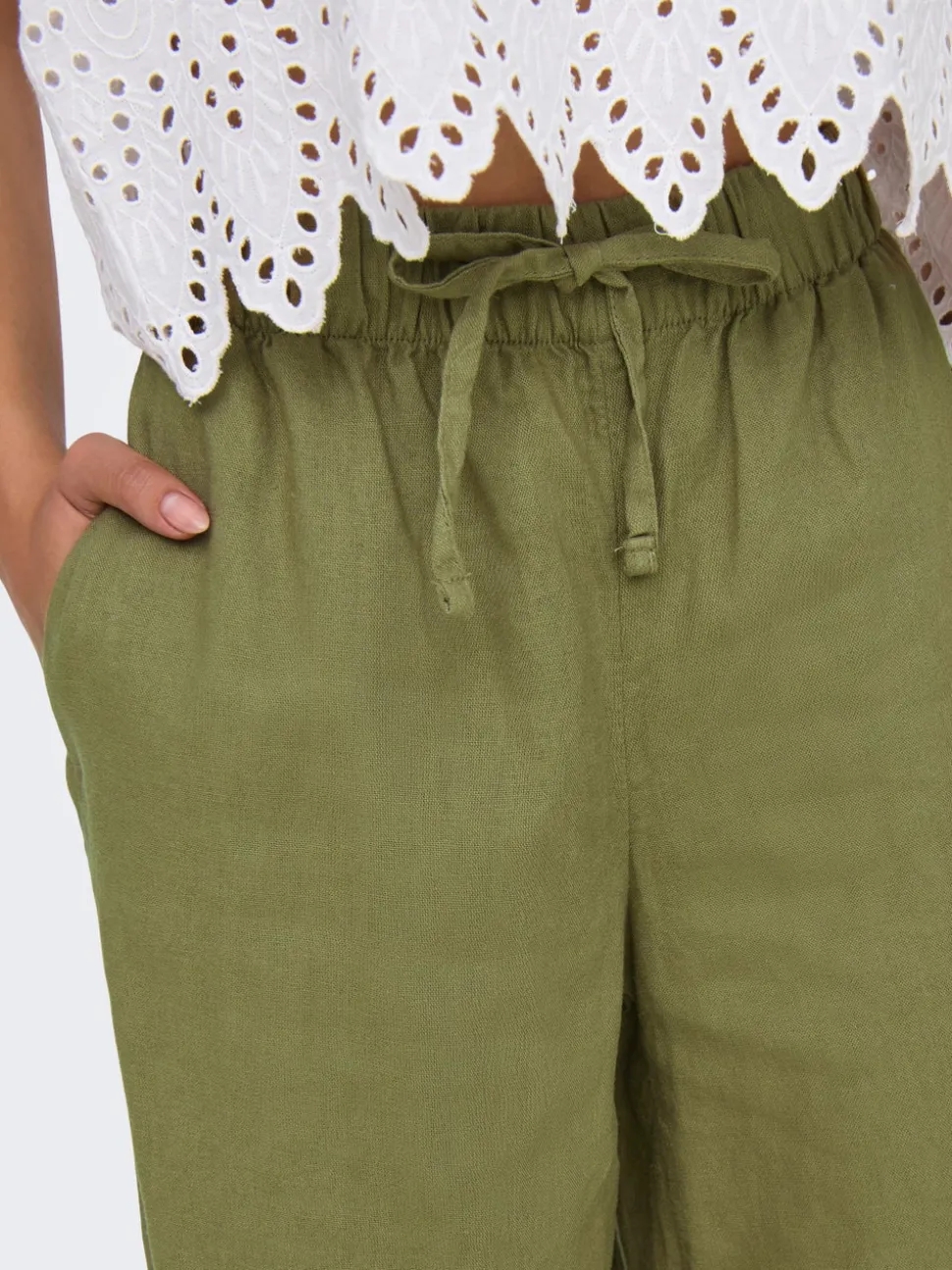 ONLCARO Loose fit Lin Bukser