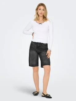 ONLCARO Middels høy midje Loose fit Denimshorts