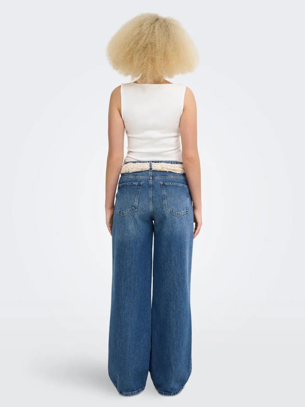 ONLCARRIE Middels høy midje Wide Leg Fit Jeans
