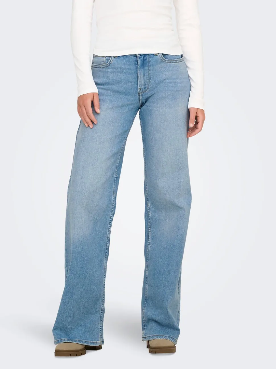 ONLCHRIS Middels høy midje Wide Leg Fit Jeans